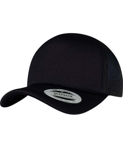 Plain Cap Foam trucker cap curved visor (6005FC) Flexfit by Yupoong