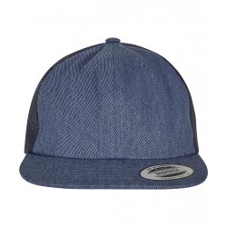 Plain Cap Denim trucker (6006DT) Flexfit by Yupoong 245 GSM