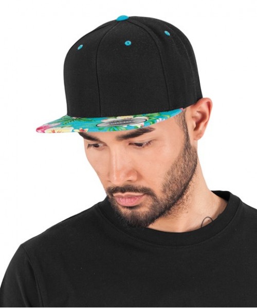 Plain Cap Hawaiian snapback (6089HW) Flexfit by Yupoong 382 GSM