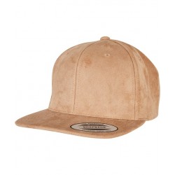 Plain Cap Imitation suede leather snapback (6089SU) Flexfit by Yupoong 282 GSM