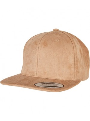 Plain Cap Imitation suede leather snapback (6089SU) Flexfit by Yupoong 282 GSM