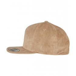 Plain Cap Imitation suede leather snapback (6089SU) Flexfit by Yupoong 282 GSM