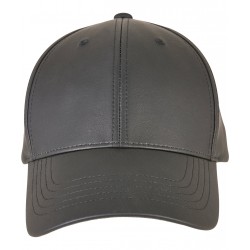 Plain Cap Synthetic leather alpha shape dad cap (6245AL) Flexfit by Yupoong 255 GSM