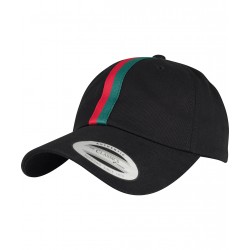 Plain Cap Stripe dad hat (6245DS) Flexfit by Yupoong