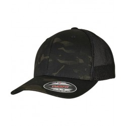 Plain Cap MultiCam庐 trucker mesh cap (6511MC) Flexfit by Yupoong 239 GSM