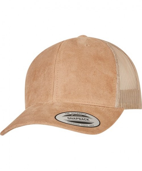 Plain Cap Imitation suede leather trucker cap (6606SU) Flexfit by Yupoong 282 GSM