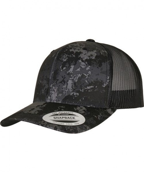 Plain Cap YP Classics® Veil Camo™ retro trucker cap (6606VC) Flexfit by Yupoong 156 GSM