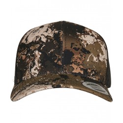 Plain Cap YP Classics® Veil Camo™ retro trucker cap (6606VC) Flexfit by Yupoong 156 GSM