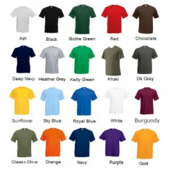 100 Coloured T Shirt with 1 colour print Deal 2 - Stars & Stripes