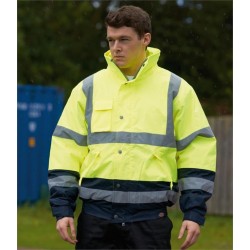 Plain HI-VIS TWO TONE PILOT JACKET DICKIES 320 GSM