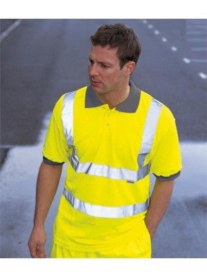 Plain HI-VIS POLO SHIRT DICKIES 170 GSM