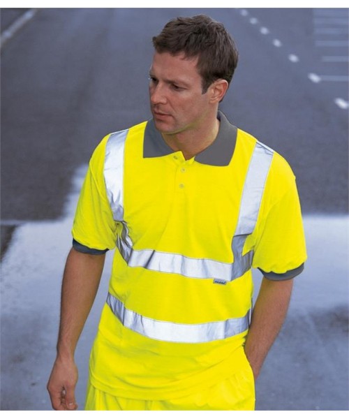 Plain HI-VIS POLO SHIRT DICKIES 170 GSM