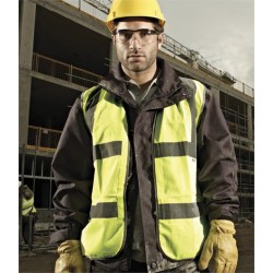 Plain HI-VIS WAISTCOAT DICKIES 120 GSM