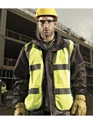 Plain HI-VIS WAISTCOAT DICKIES 120 GSM