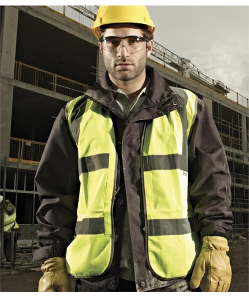 Plain HI-VIS WAISTCOAT DICKIES 120 GSM