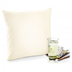 Plain Fairtrade cotton canvas cushion cover WESTFORD MILL S – 110, M - 115, L - 110 GSM