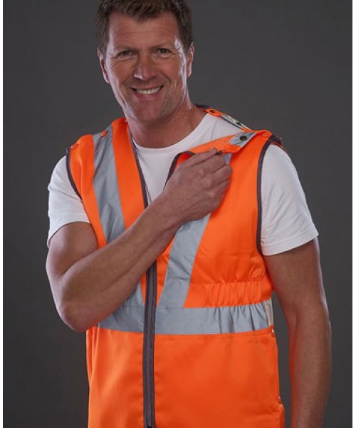 YOKO Hi vis premier pull-apart railway vests