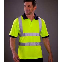 Plain HI-VIS POLO SHIRT YOKO 110 GSM